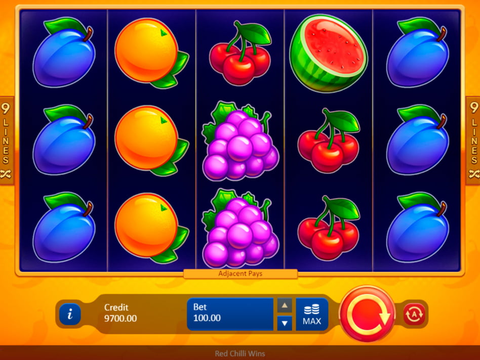 Red Chilli Wins slot game