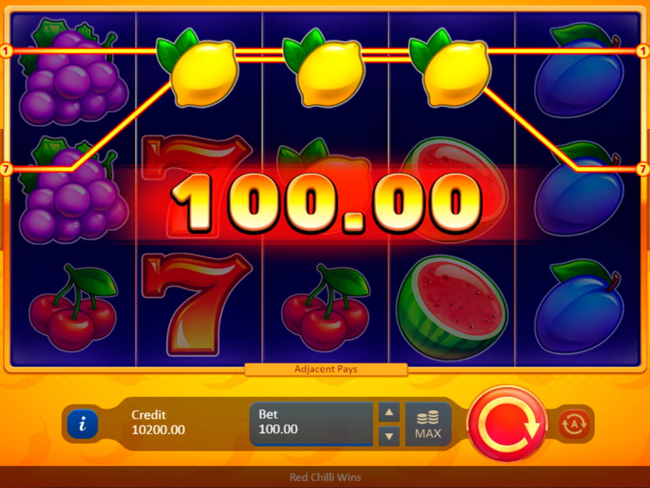 Red Chilli Wins slot game