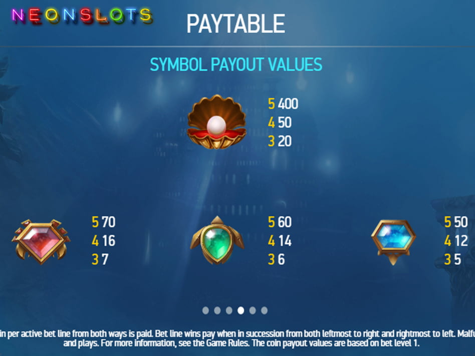Secrets of Atlantis screenplay Secrets of Atlantis slot game
