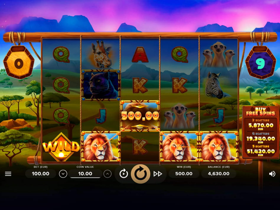 Serengeti Kings screenplay Serengeti Kings slot game