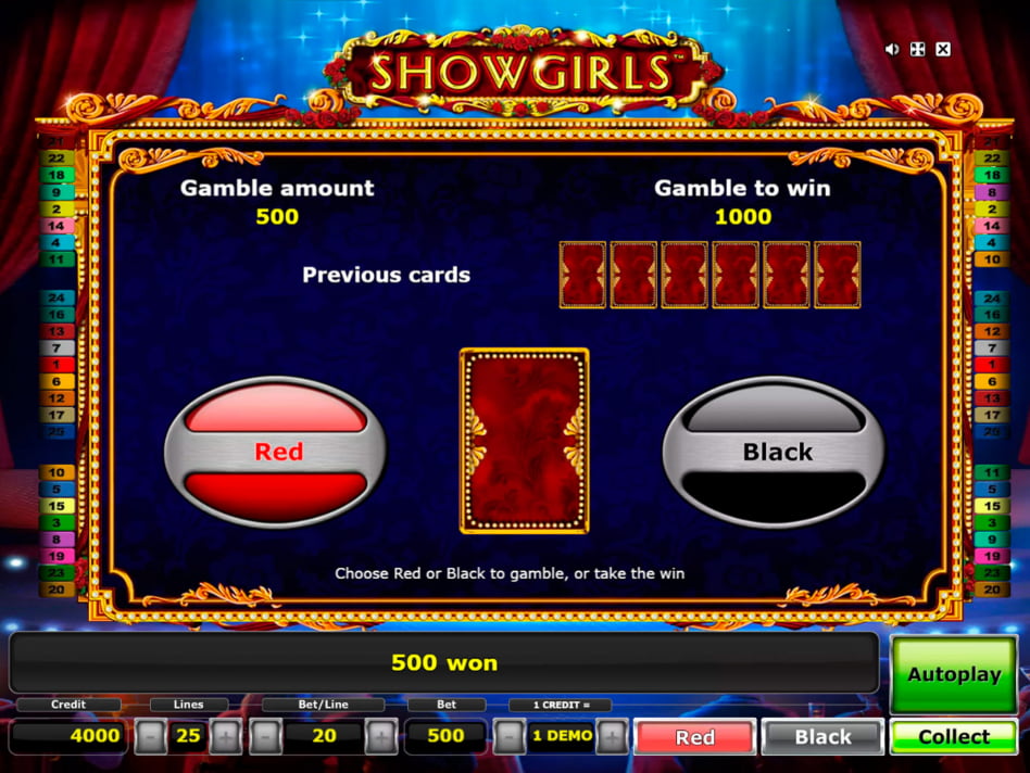 Showgirls slot game
