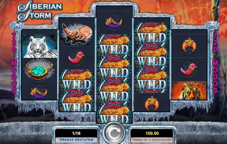 Siberian Storm screenplay Siberian Storm slot game
