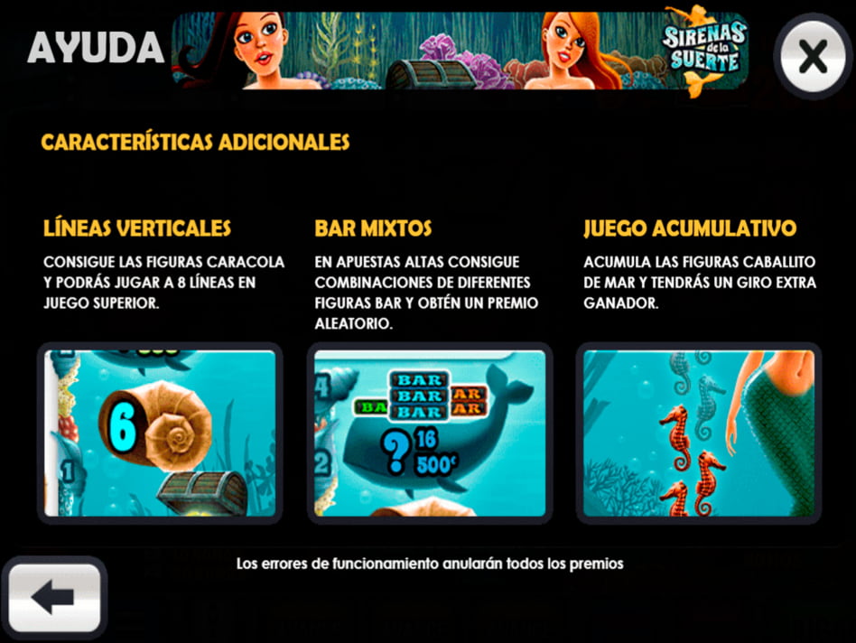 Sirenas de la Suerte slot game