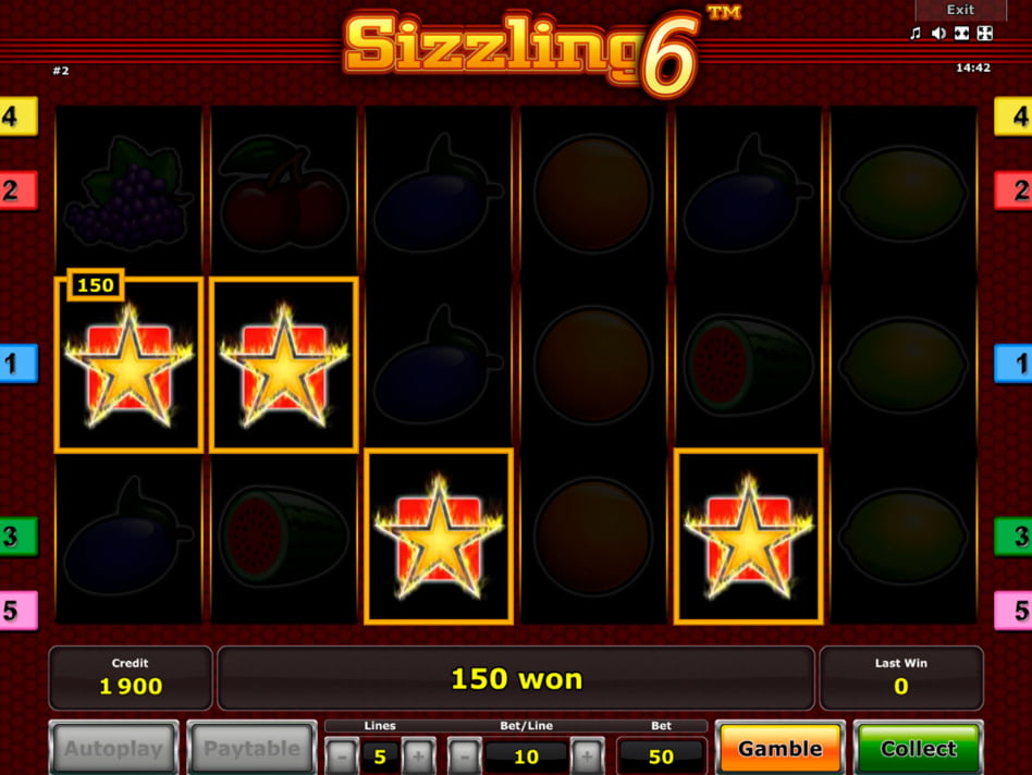Sizzling 6 slot game