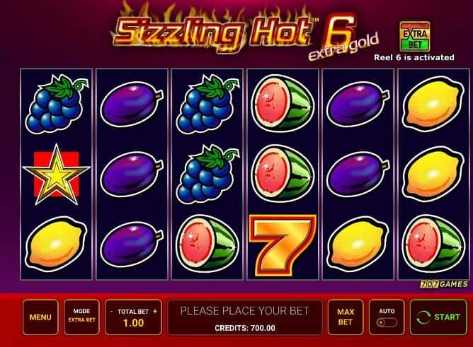 Sizzling Hot 6 extra gold slot game