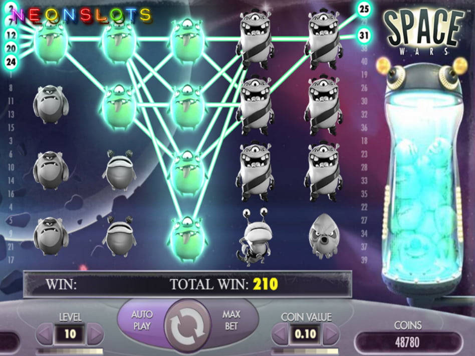 Space Wars screenplay Space Wars slot game