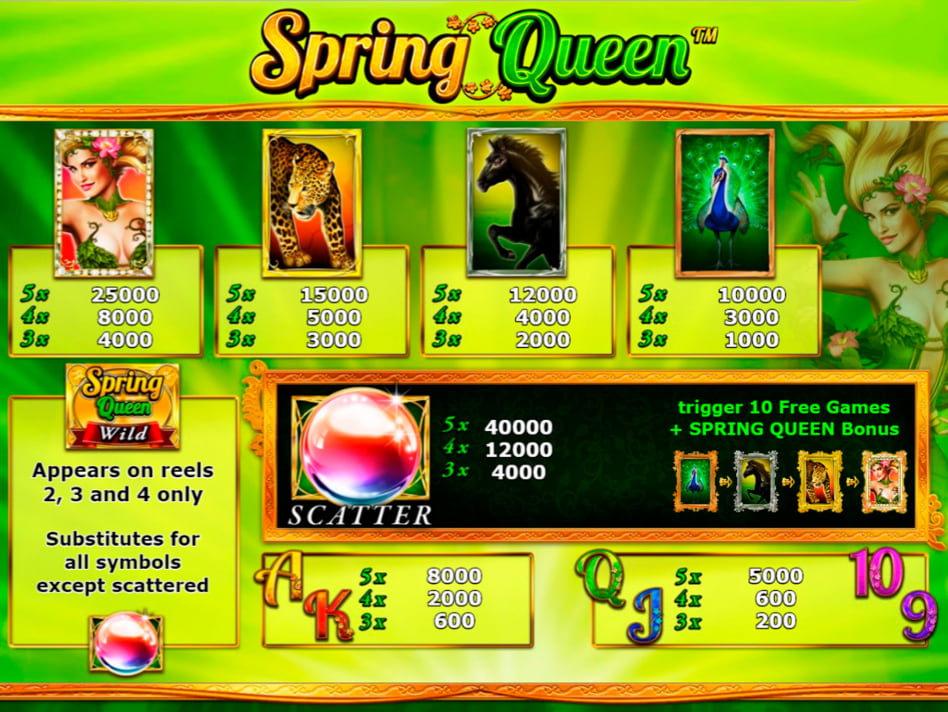 Spring Queen slot game