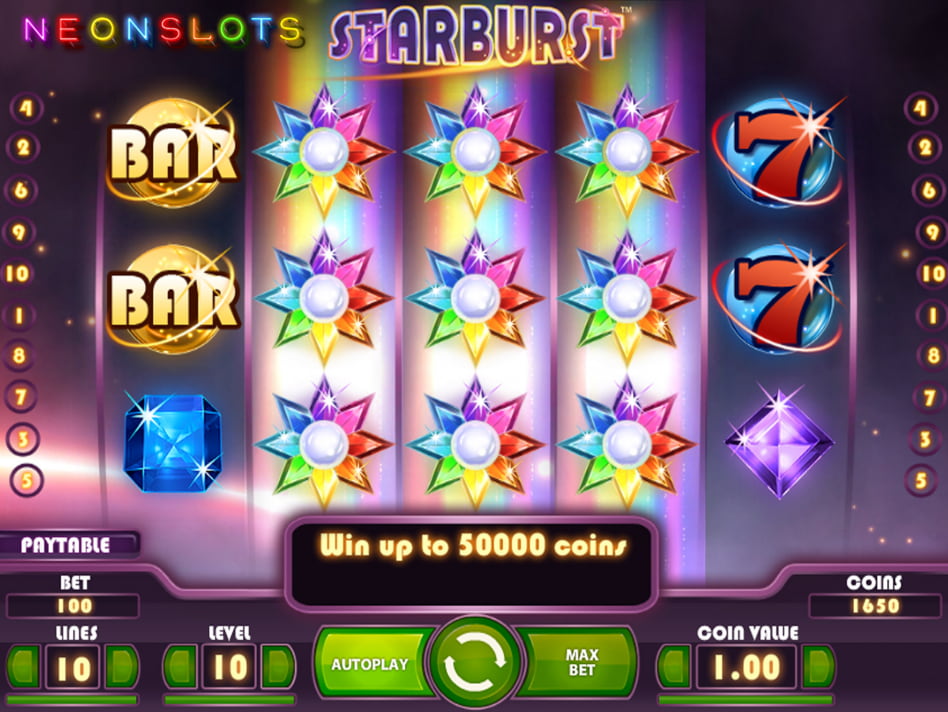 Starburst slot game