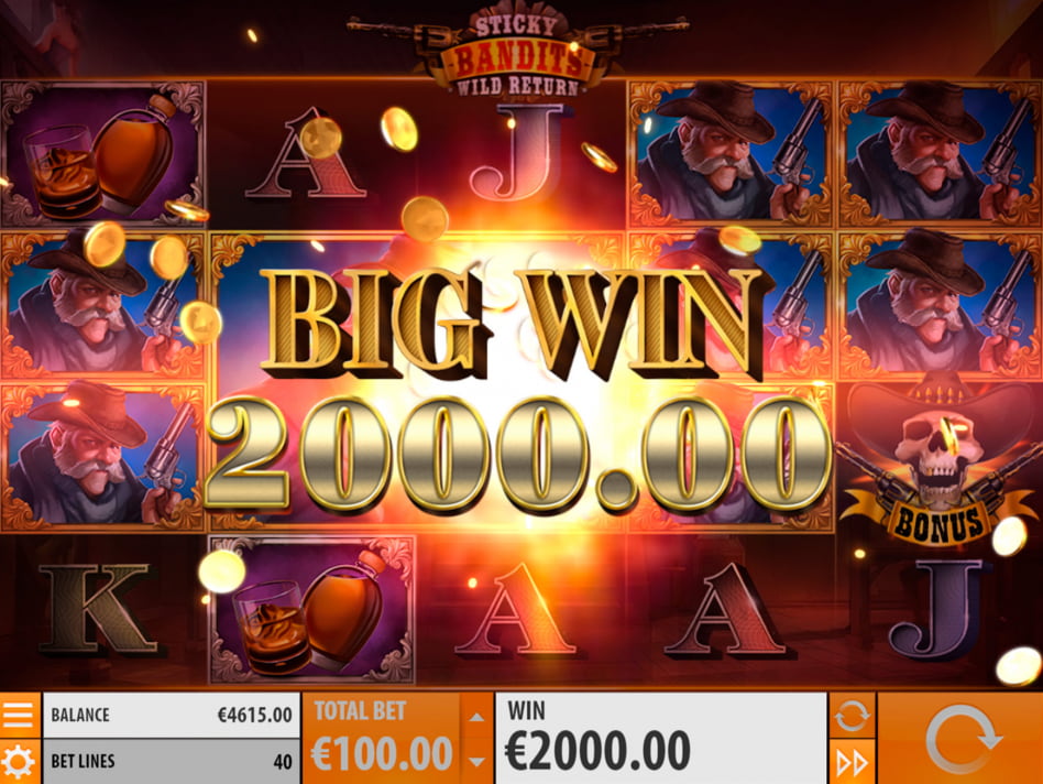 Sticky Bandits Wild Return slot game