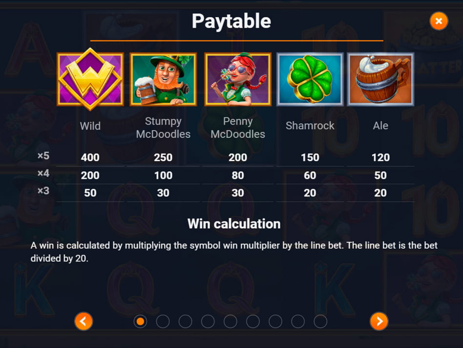 Stumpy Mcdoodles screenplay Stumpy Mcdoodles slot game