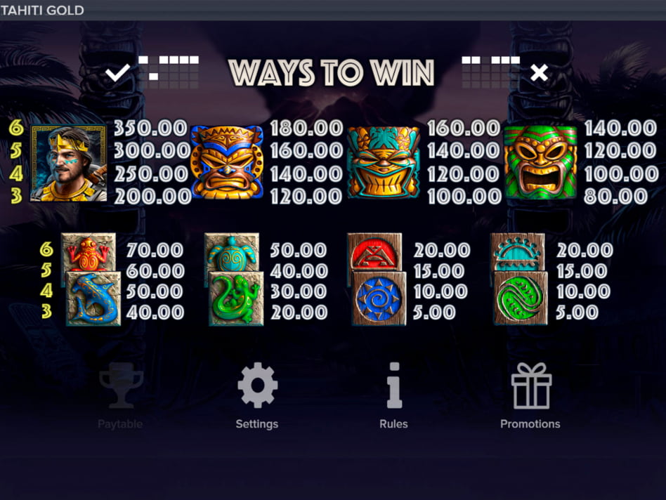 Tahiti Gold screenplay Tahiti Gold slot game