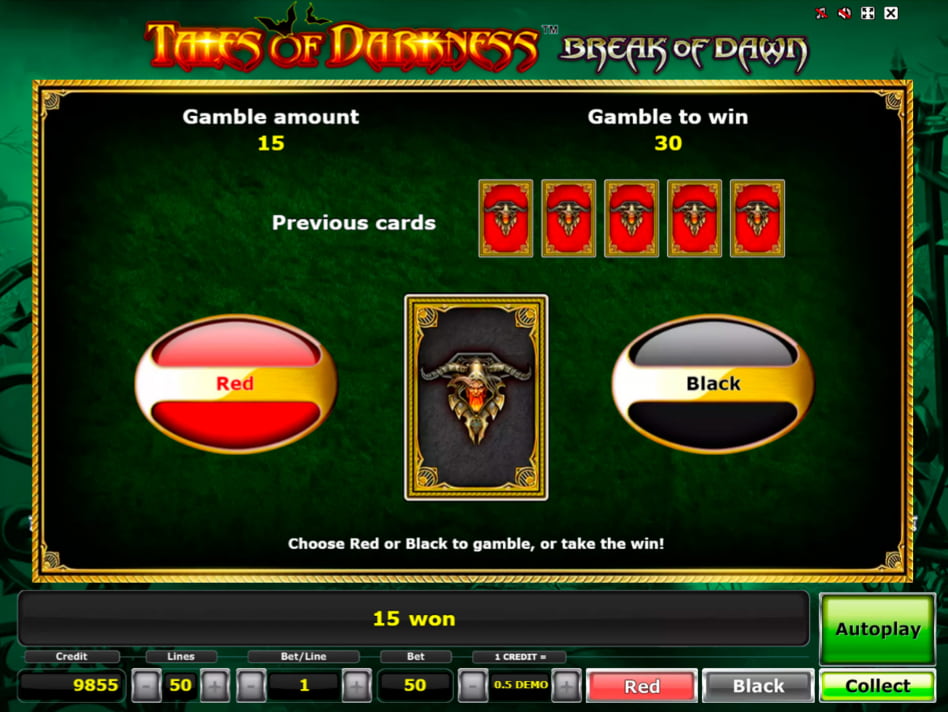 Tales of Darkness Break of Dawn slot game