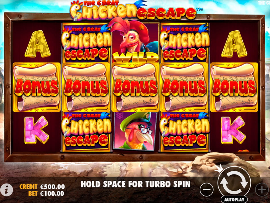 The Great Chicken Escape screenplay The Great Chicken Escape slot game