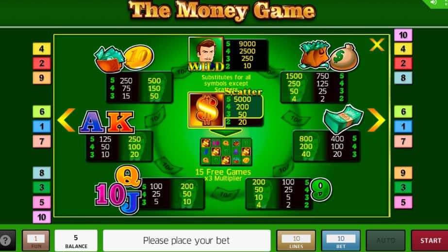 The Money Game slot game