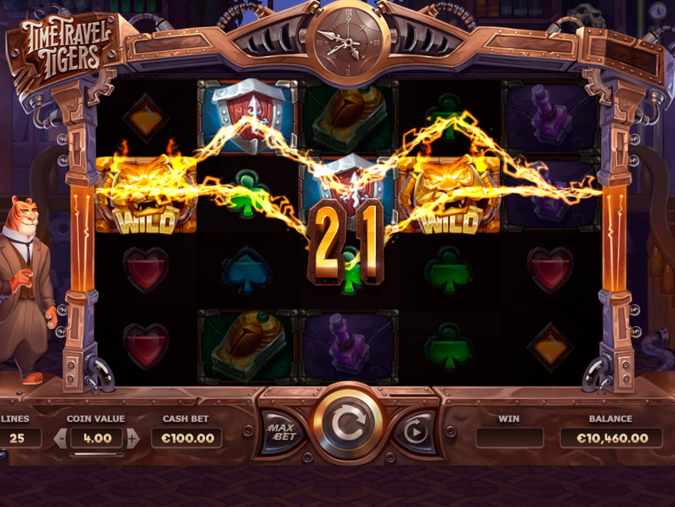 Time Travel Tigers slot game