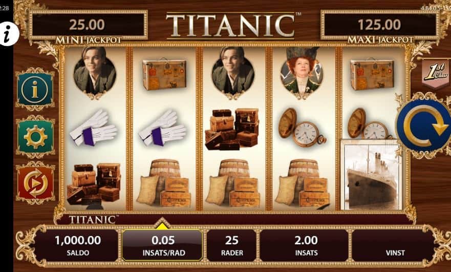 Titanic screenplay Titanic slot game