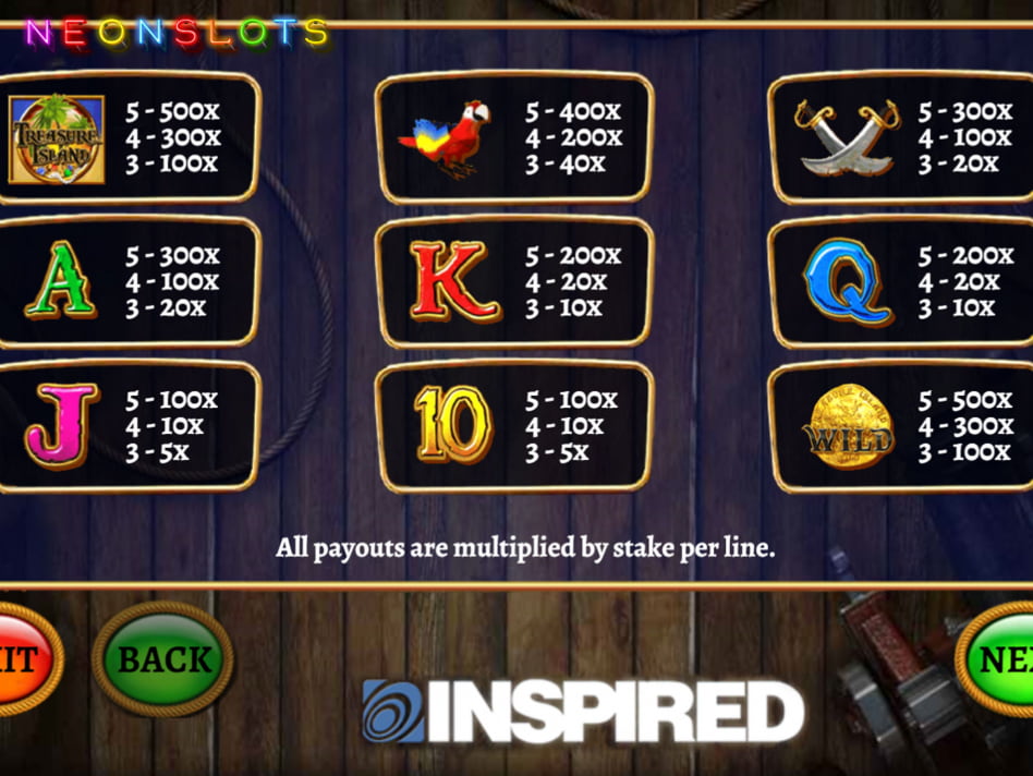 Treasure Island slot game