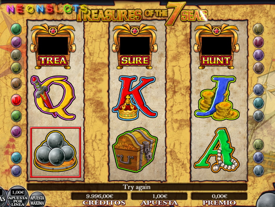 Treasures Of The 7 Seas slot game