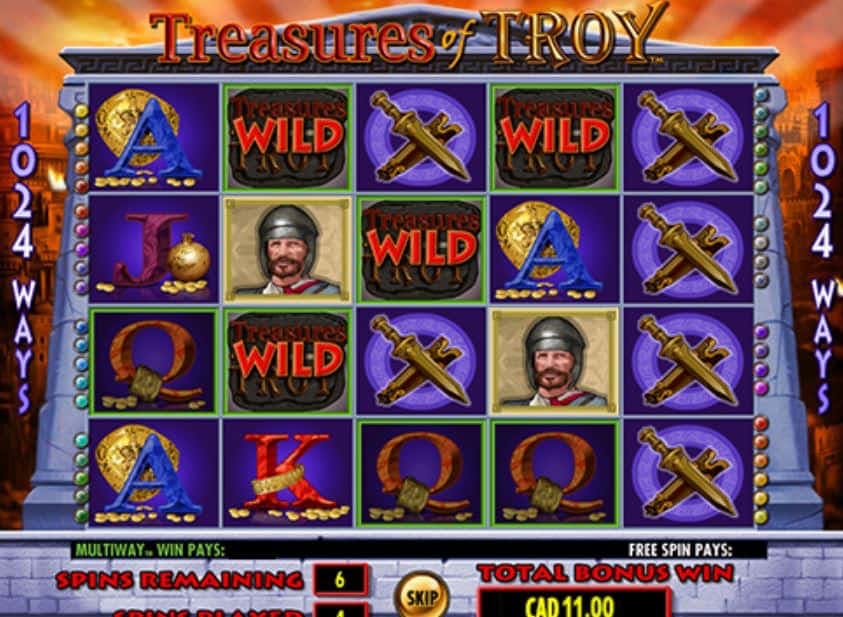 Treasures of Troy slot game