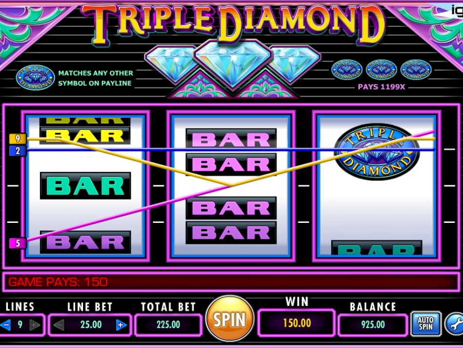 Triple Diamond slot game