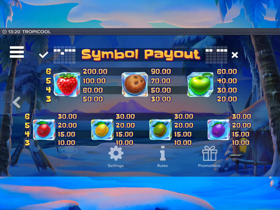 Tropicool slot game