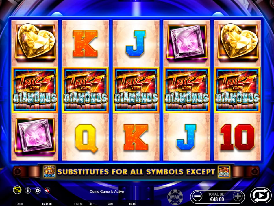 Twice the Diamonds slot game