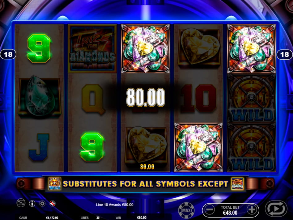 Twice the Diamonds slot game