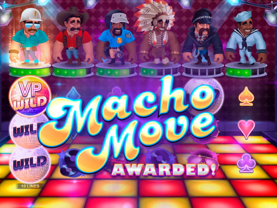 Village People Macho Moves screenplay Village People Macho Moves slot game