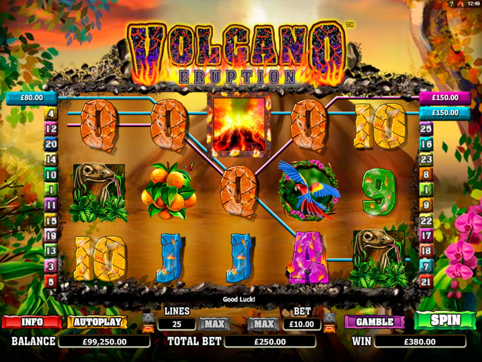 Volcano Eruption screenplay Volcano Eruption slot game