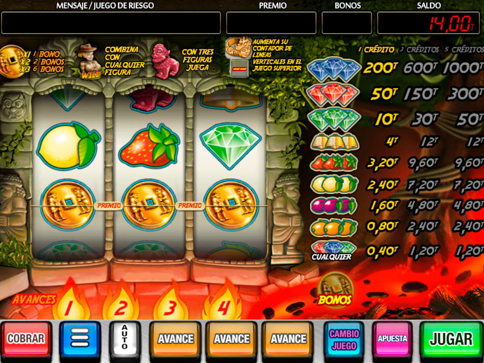 Volcano slot game