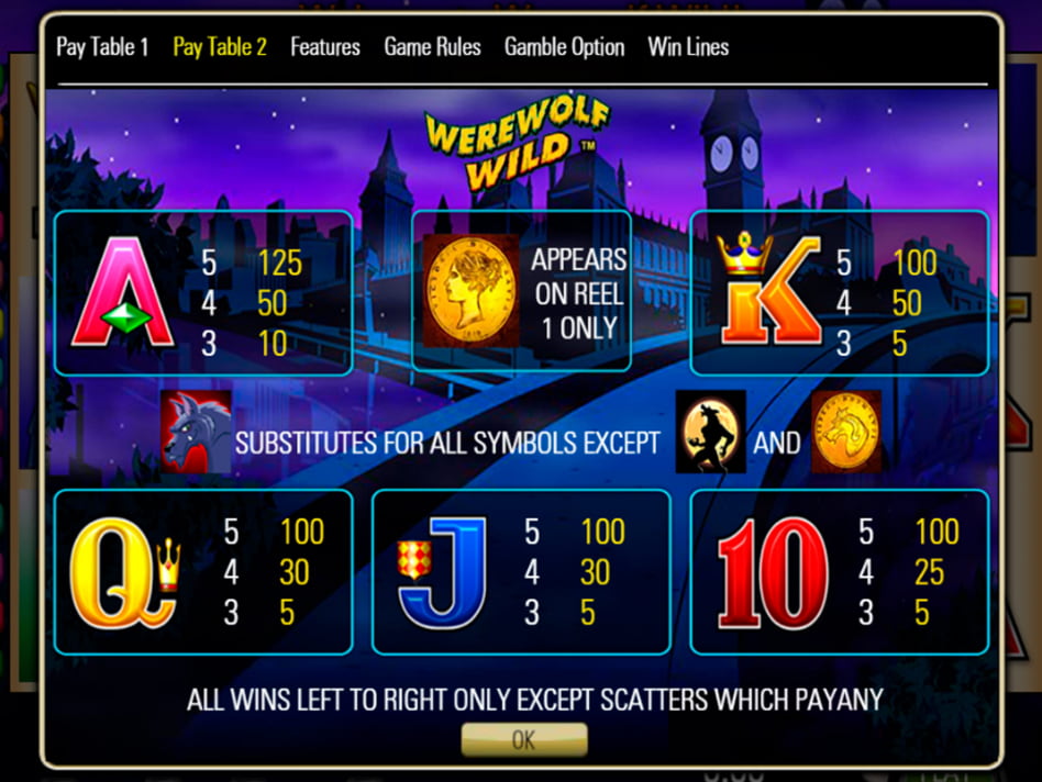 Werewolf Wild slot game