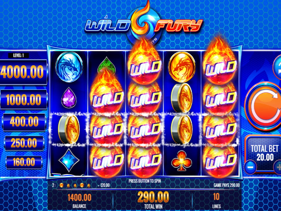 Wild Fury Jackpots slot game