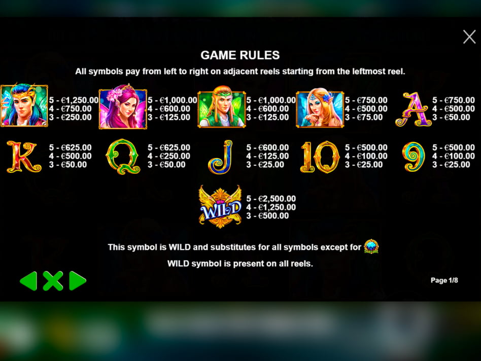 WIld Pixies screenplay WIld Pixies slot game