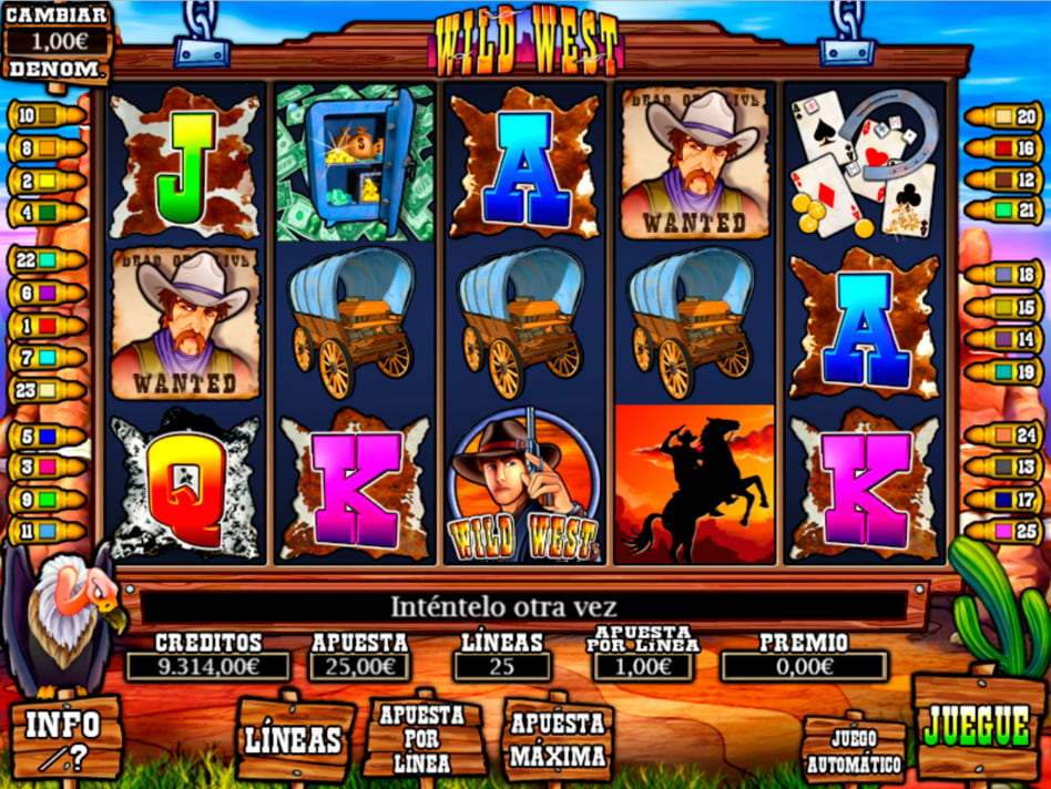 Wild West screenplay Wild West slot game