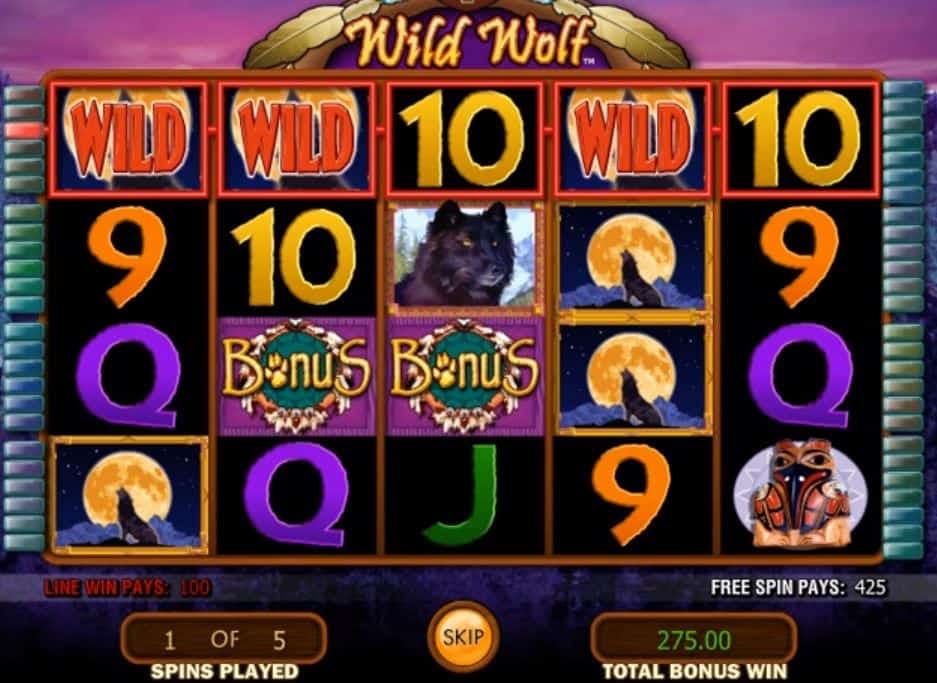 Wild Wolf screenplay Wild Wolf slot game