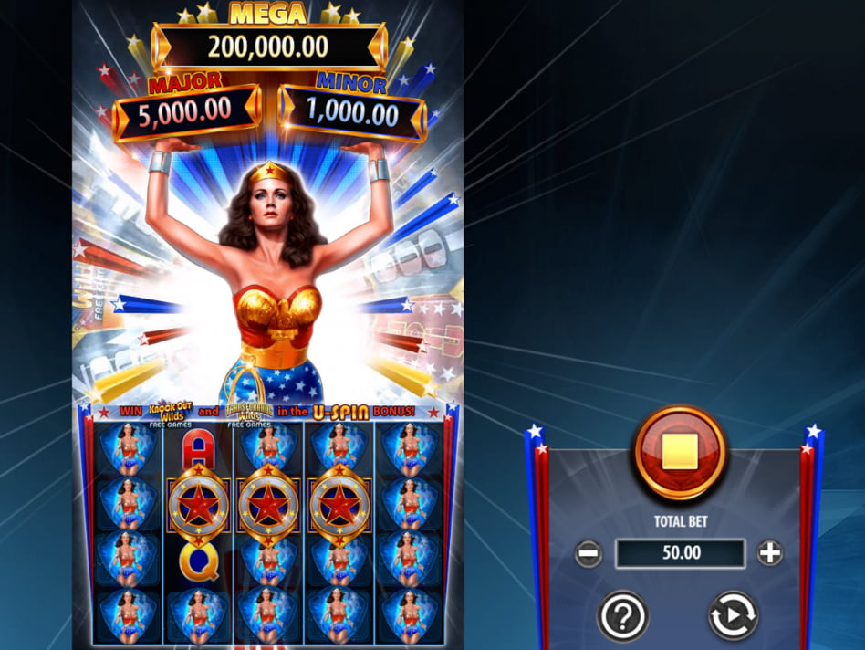 Wonder Woman Bullets & Bracelets slot game