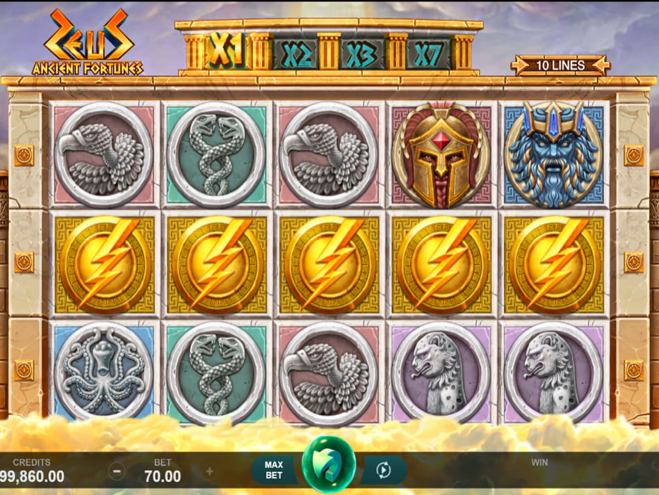 Zeus Ancient Fortunes slot game