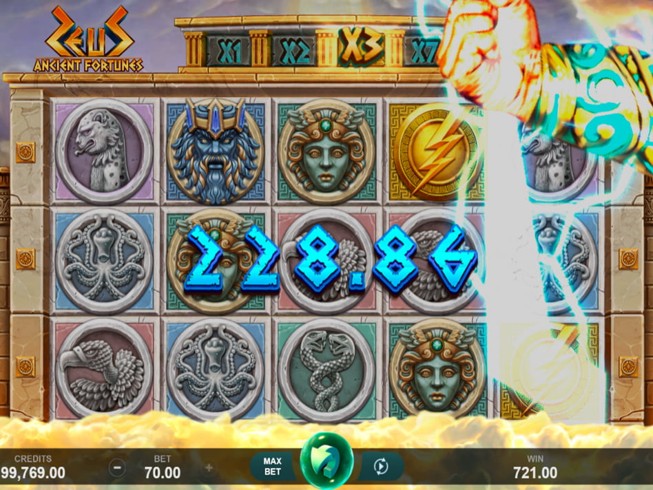 Zeus Ancient Fortunes slot game