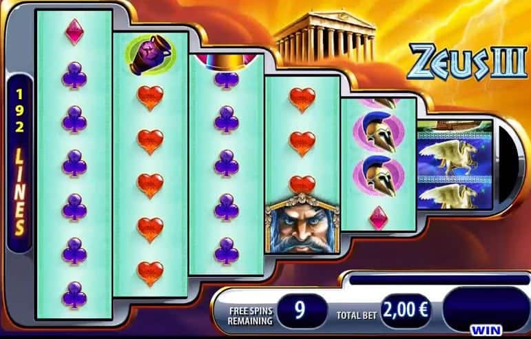 Zeus III screenplay Zeus III slot game