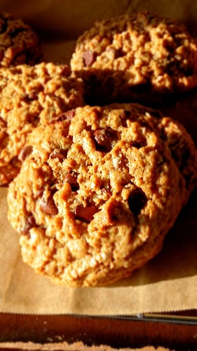 Gluten-Free Peanut Butter Oatmeal Chocolate Chip Cookies