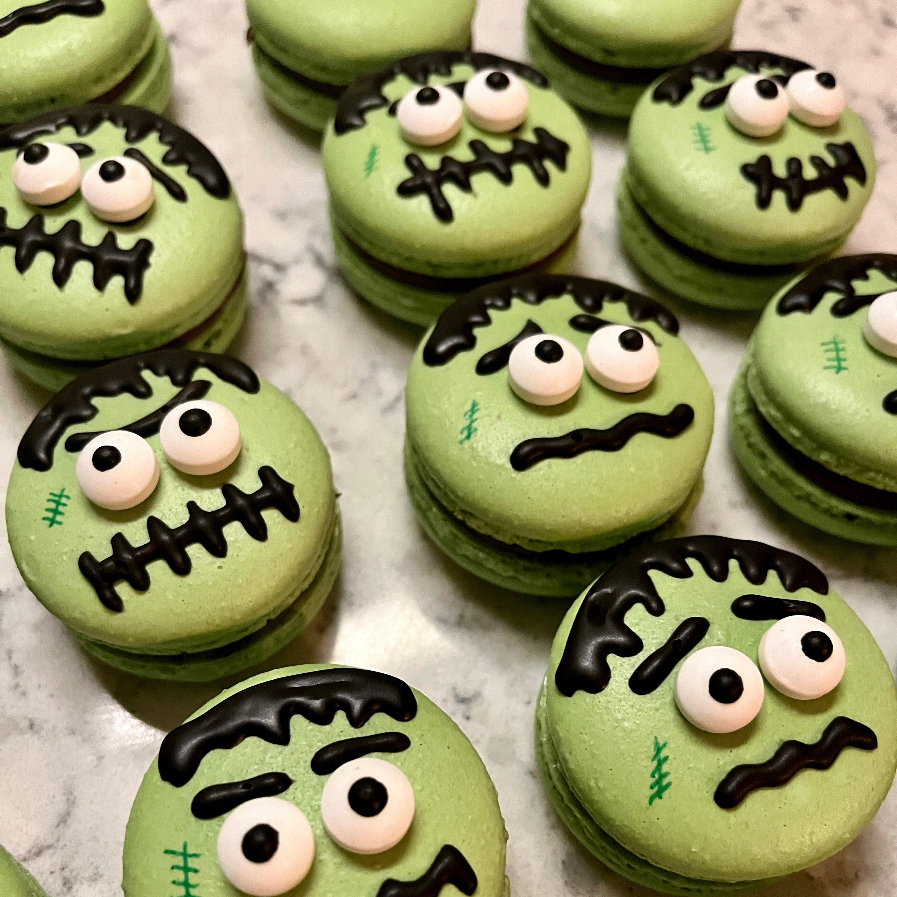 Frankenstein Macarons- 1 Dozen