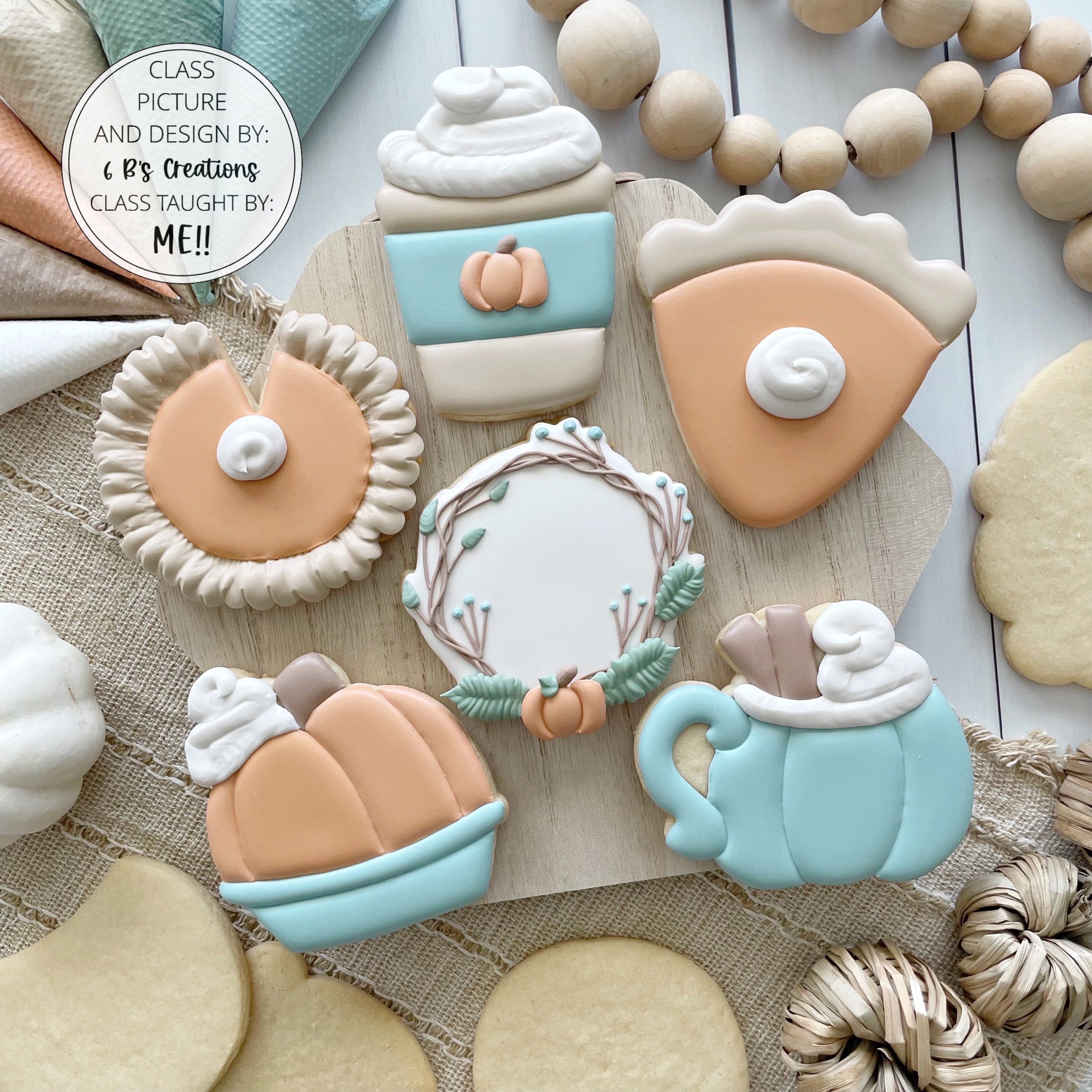 PRIVATE Pumpkin Spice Cookie Decorating Class Hosted by Tammy Sharp