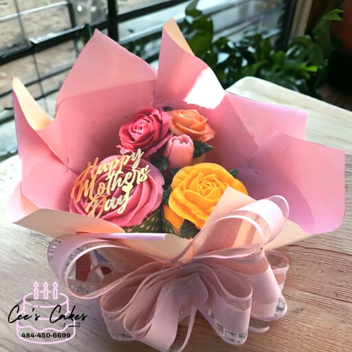  Floral cupcake bouquet - Mother’s Day