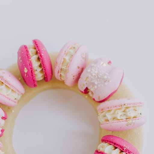 Macaron Wreath - Pink
