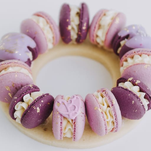 Macaron Wreath - Purple