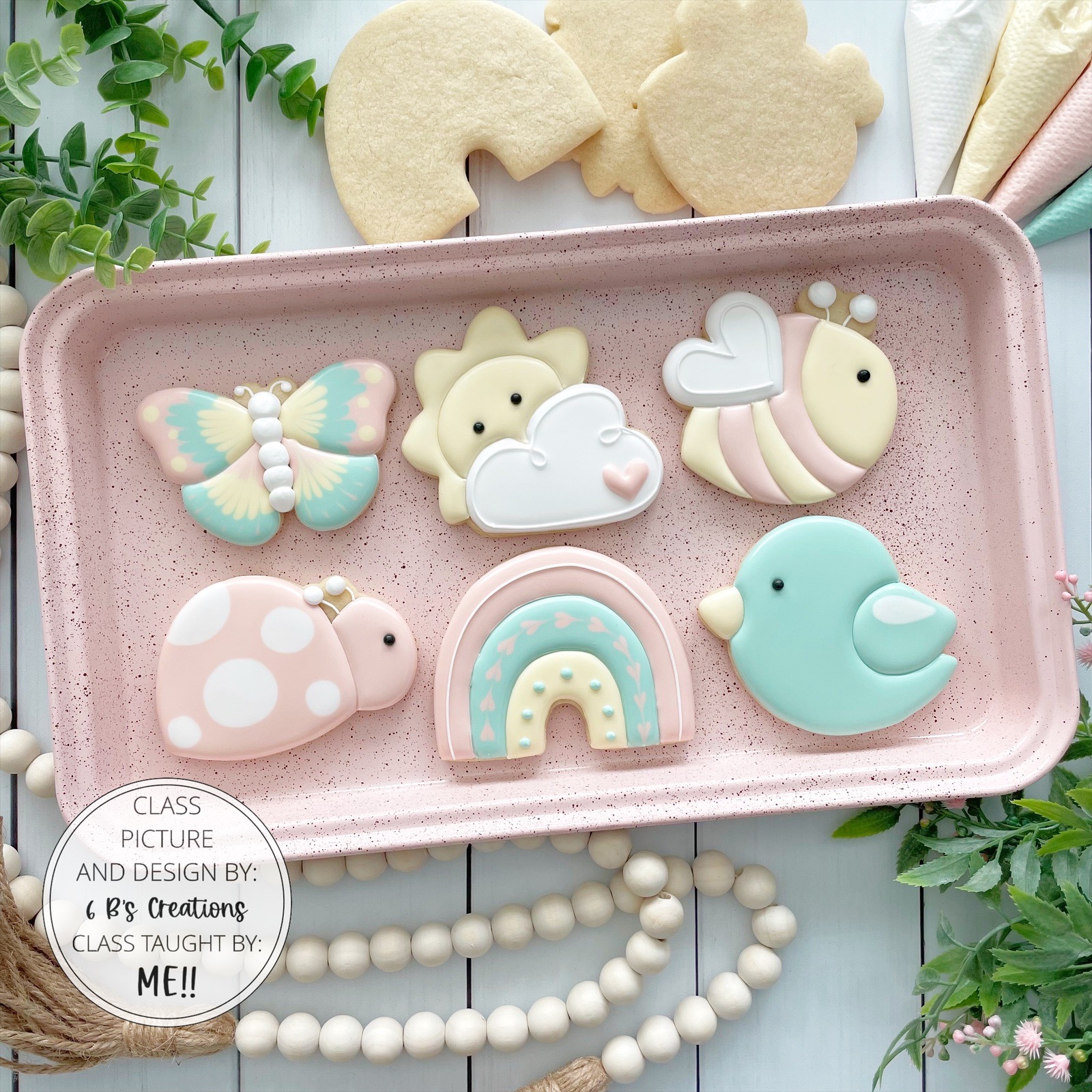 ☀️🌈🐝 CLASS: 06/16 Sweet Summertime Cookie Decorating Class 🐝🌈☀️