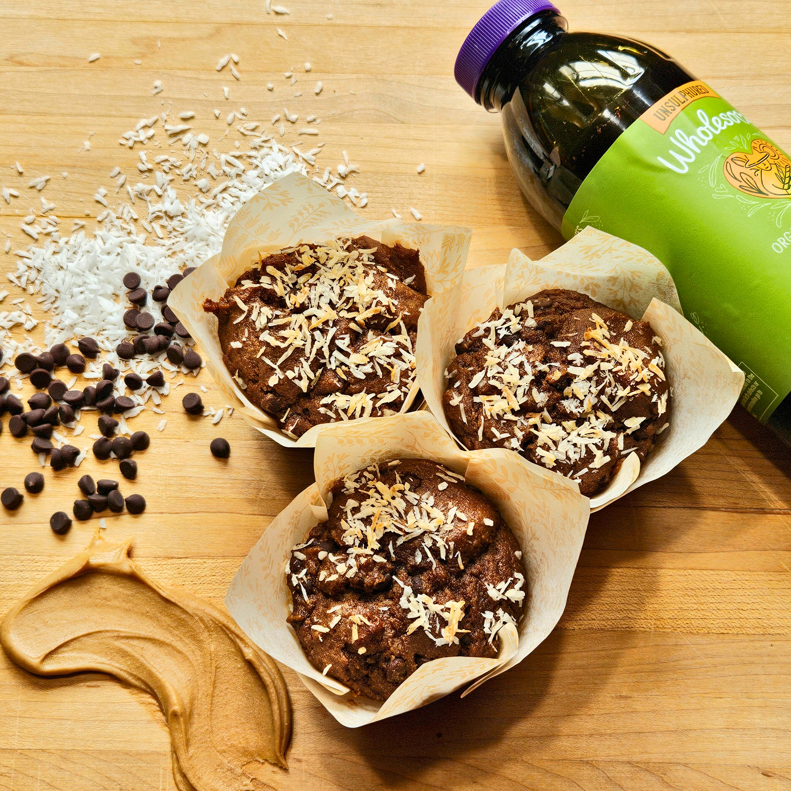 Peanut Butter Molasses Muffins - 4 Pack