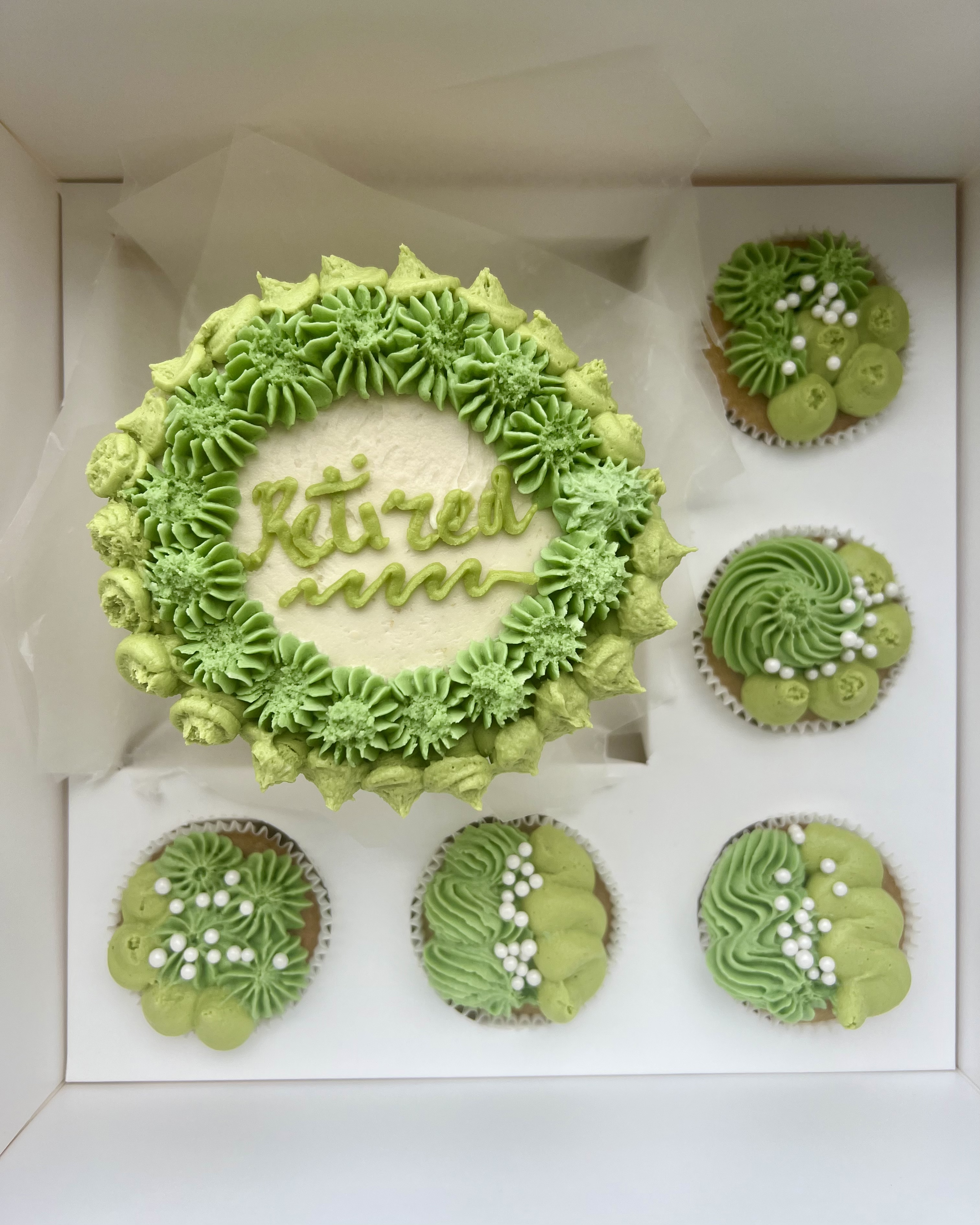 Custom Vegan Bento Box - 4" Cake + 5 Cupcakes