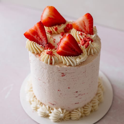 Vegan Strawberry Cake