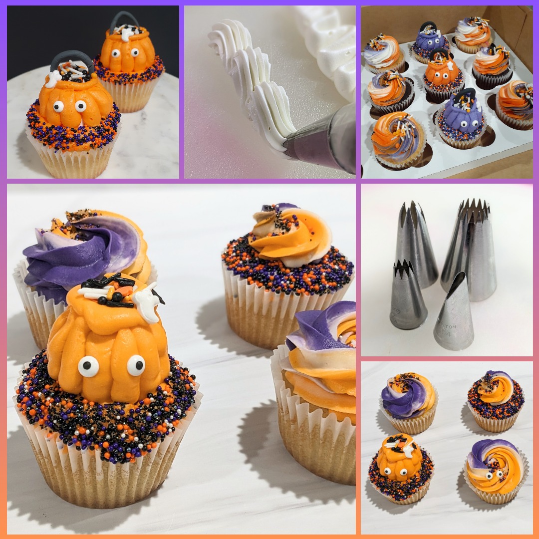 Buttercream Piping Class: Halloween Cupcakes (Afternoon session)- Party of two